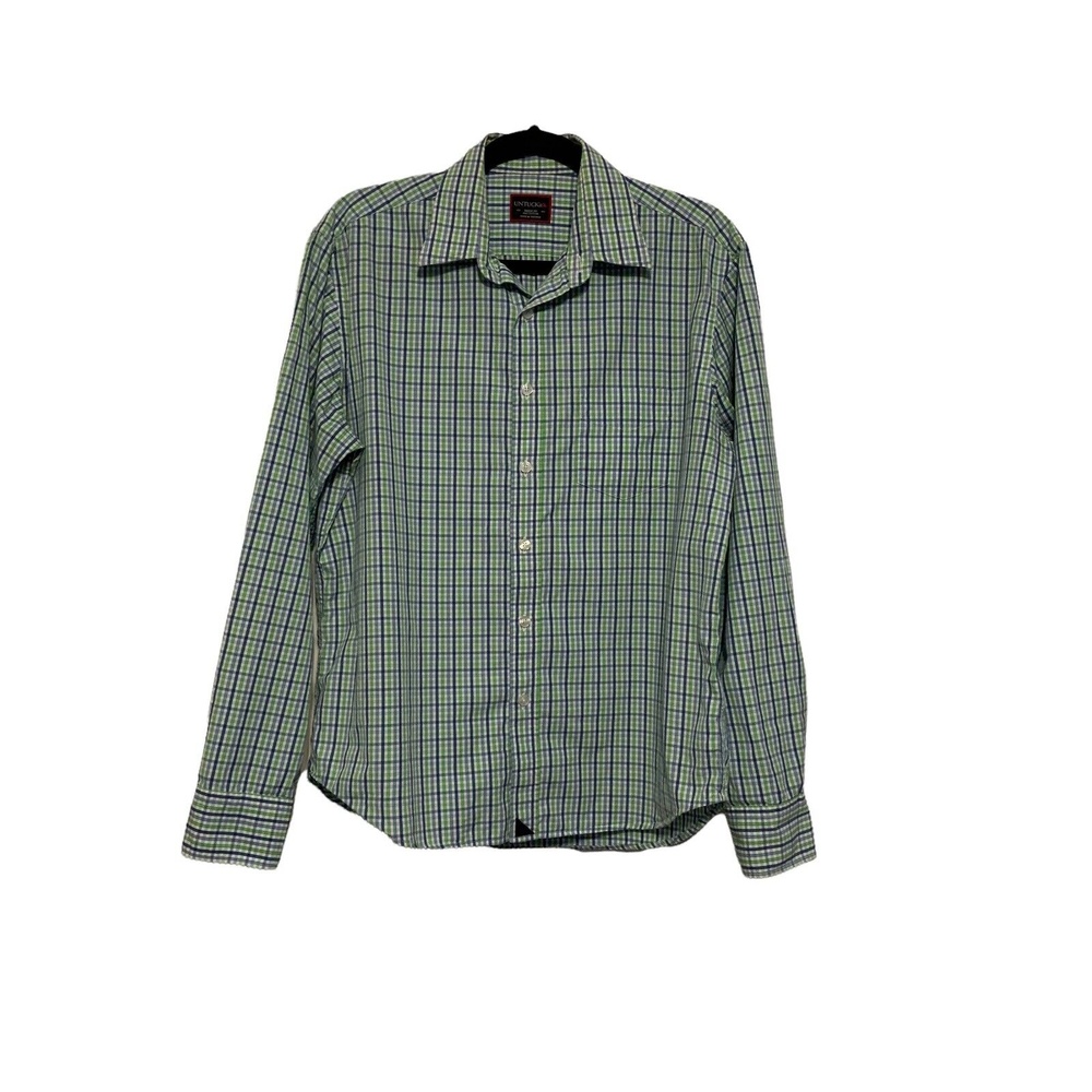 UNTUCKit Mens Shirt Long Sleeve Size Medium Plaid Button Up Cotton Untucked Cool